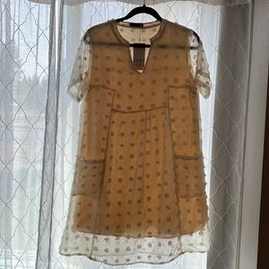 Cute, cream colored dress. NWT